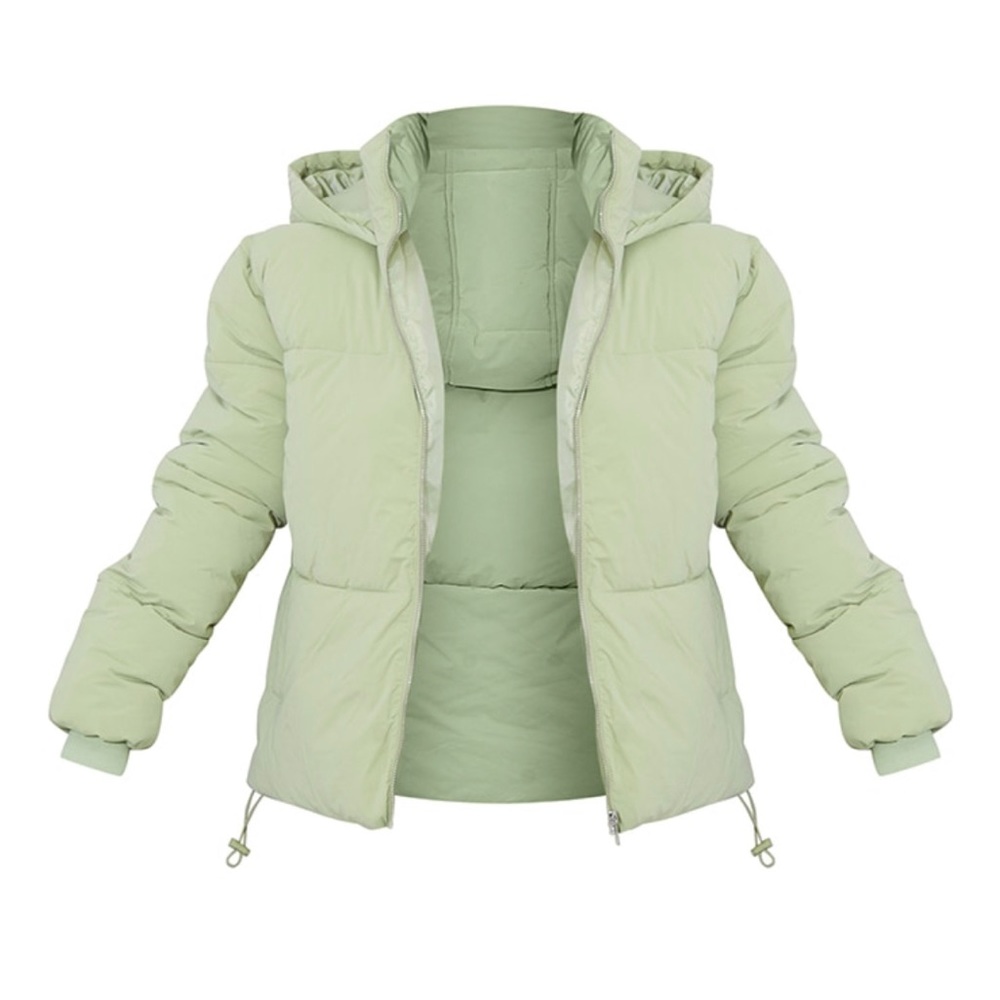 Sage Green Panel Puffer